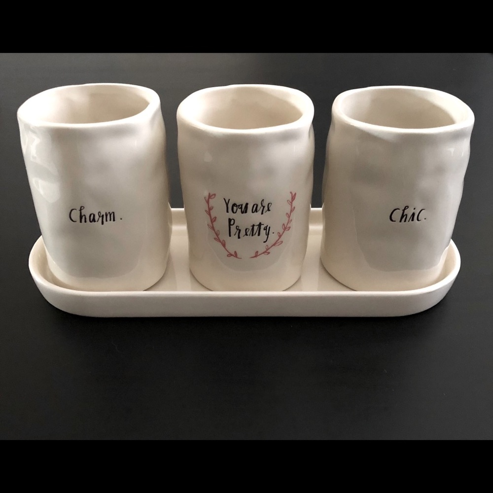 Rae Dunn Charm‎ You Are Pretty Makeup Brush Holder